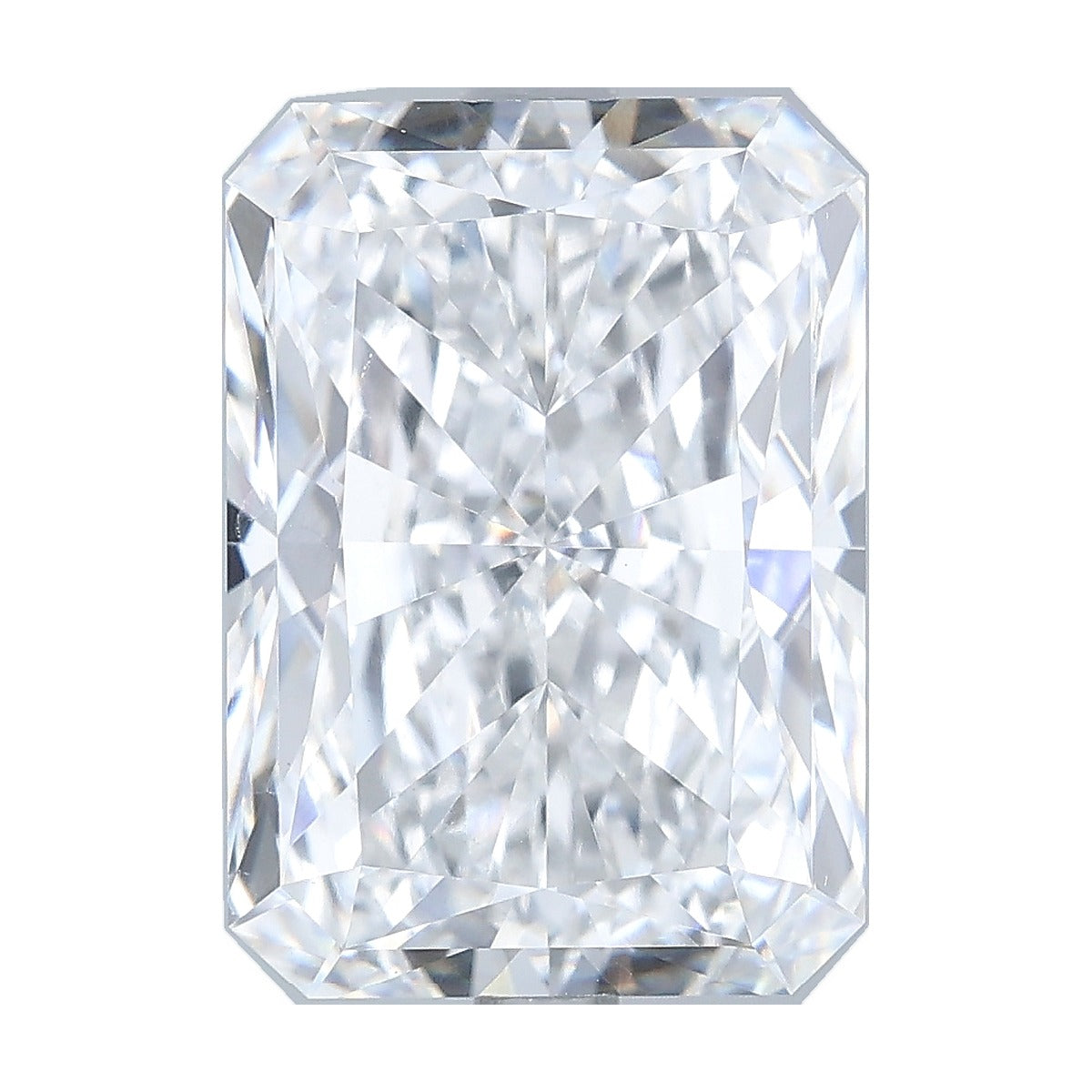 5.56 ct radiant lab-grown diamond, D color, VVS2 clarity, IGI certified, still from its 360° video