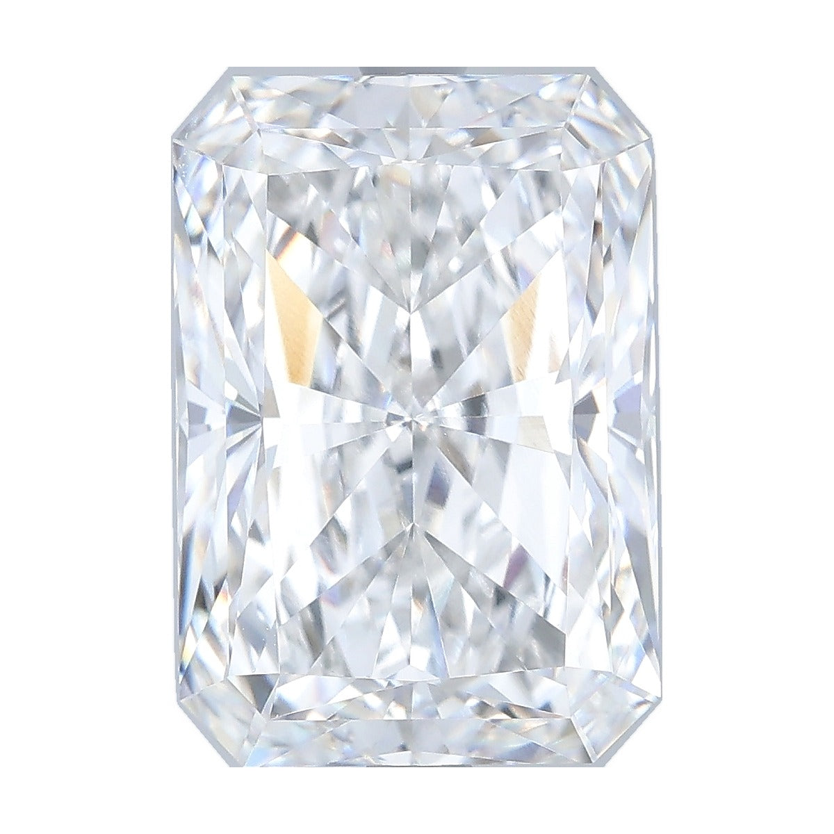 5.57 ct radiant lab-grown diamond, D color, VVS2 clarity, IGI certified, still from its 360° video