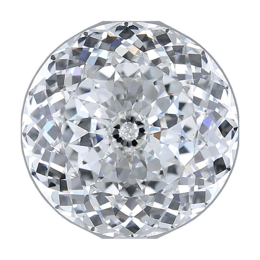 5.76 ct portuguese round lab-grown diamond, F color, VS1 clarity, IGI certified, still from its 360° video