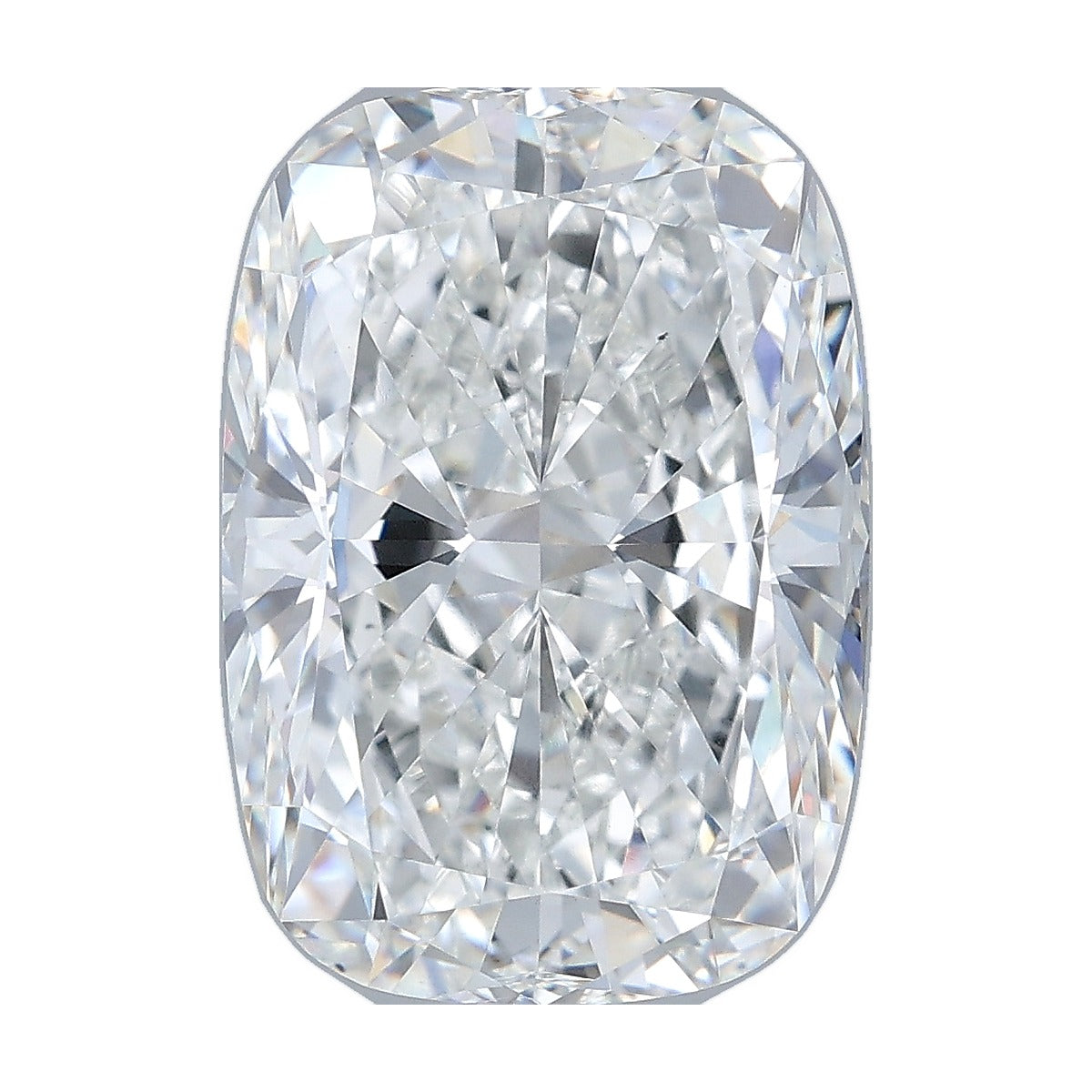 6.00 ct elongated cushion lab-grown diamond, F color, VS1 clarity, IGI certified, still from its 360° video