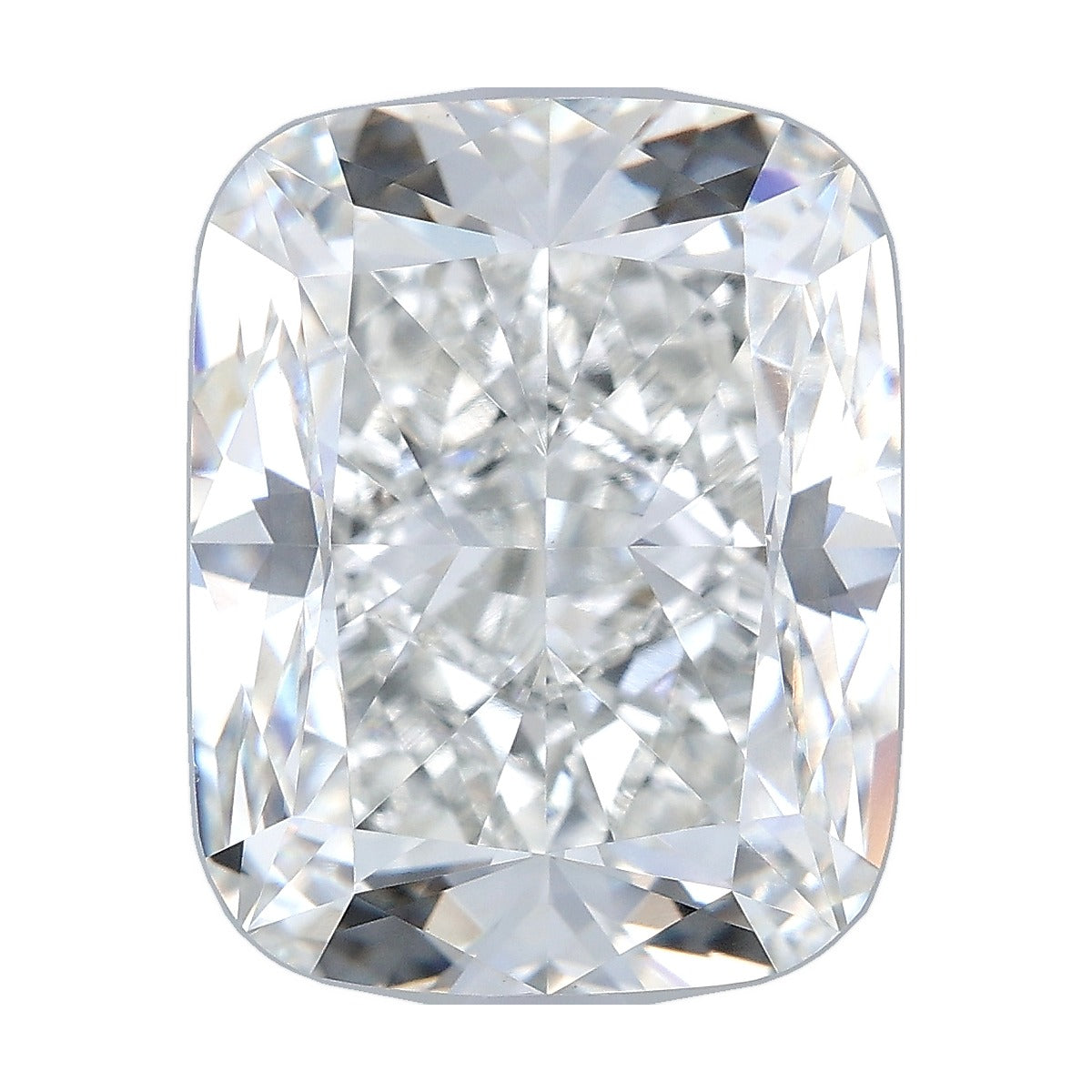 6.01 ct elongated cushion lab-grown diamond, F color, VVS2 clarity, IGI certified, still from its 360° video