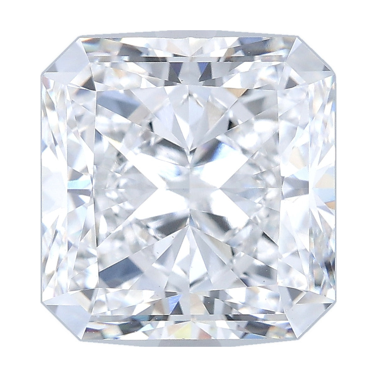 6.01 ct square radiant lab-grown diamond, D color, VS1 clarity, IGI certified, still from its 360° video