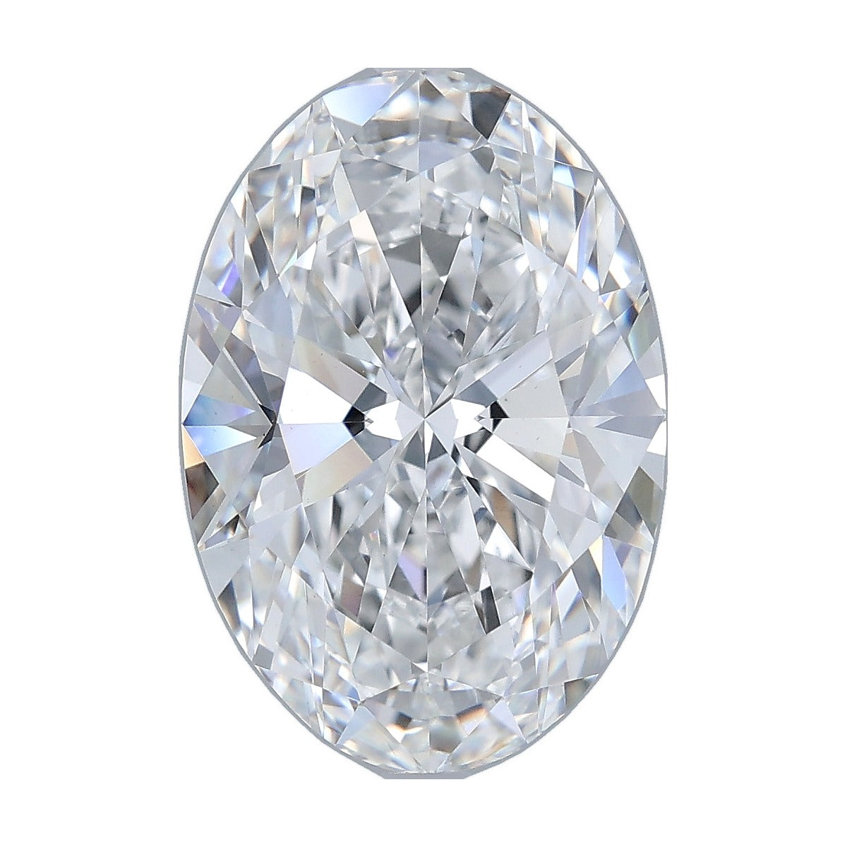 6.02 ct oval lab-grown diamond, D color, VS1 clarity, IGI certified, still from its 360° video