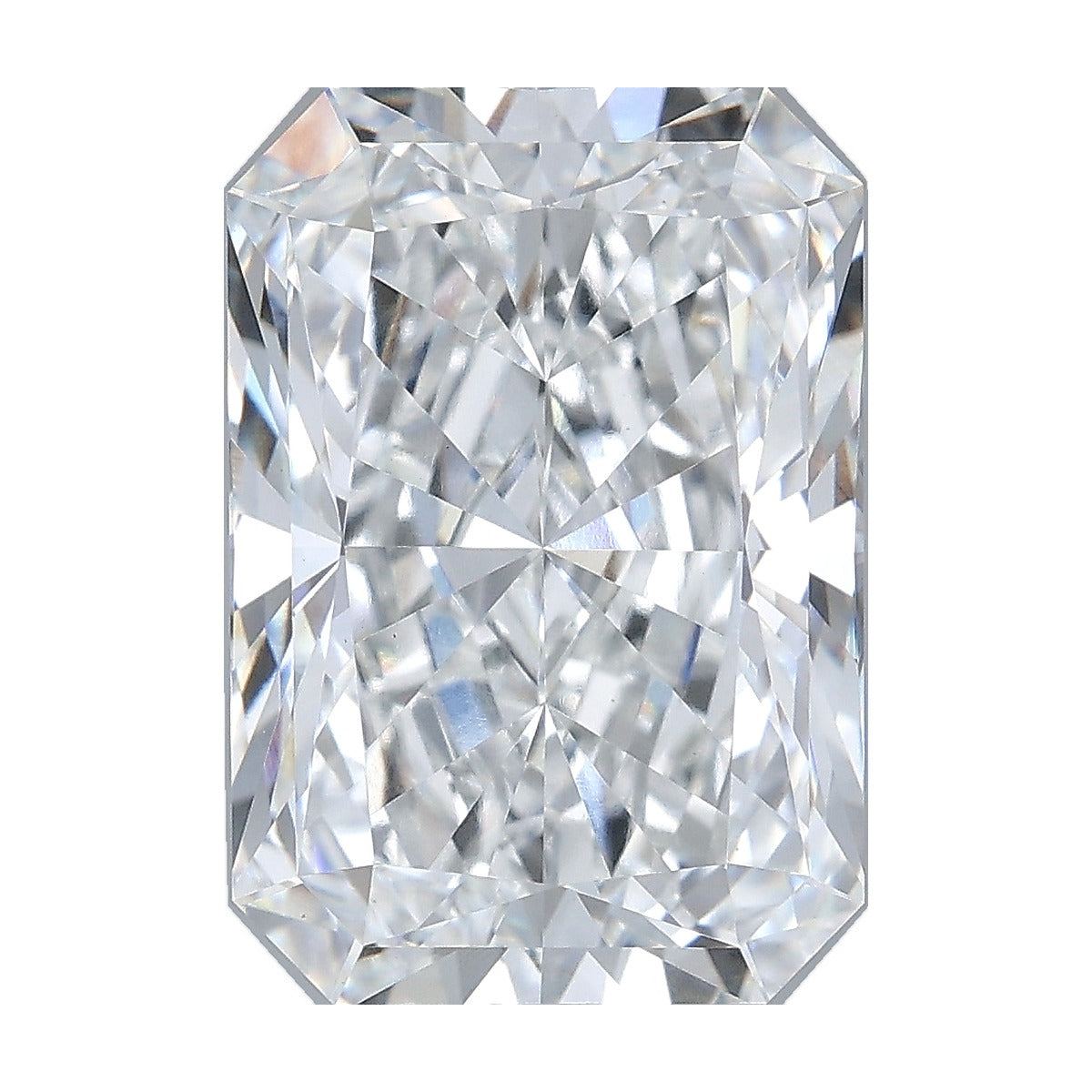 6.02 ct radiant lab-grown diamond, F color, VS1 clarity, IGI certified, still from its 360° video