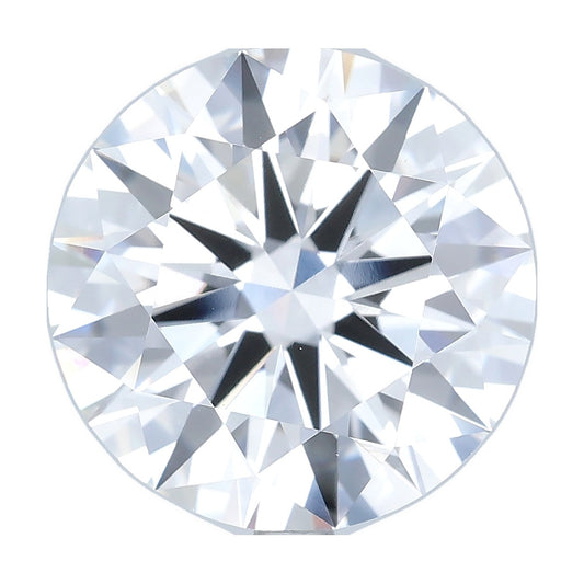 6.02 ct round lab-grown diamond, E color, VVS2 clarity, IGI certified, still from its 360° video
