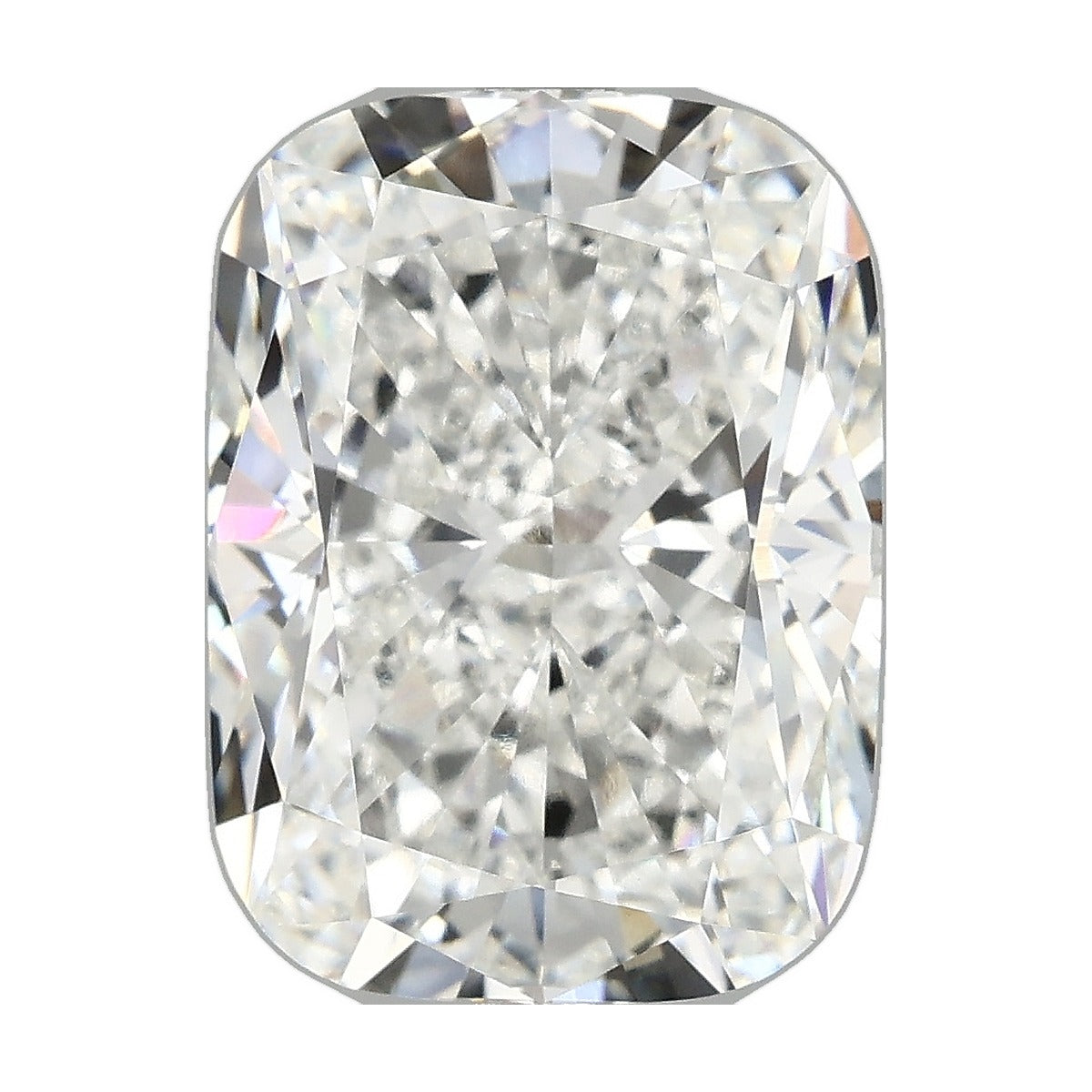 6.04 ct elongated cushion lab-grown diamond, E color, VVS2 clarity, IGI certified, still from its 360° video