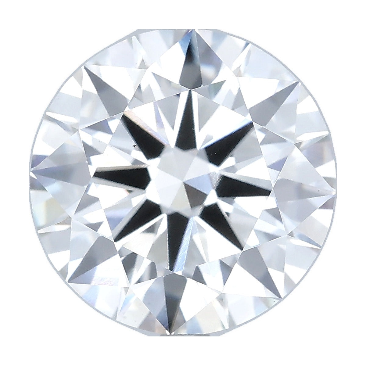6.04 ct round lab-grown diamond, F color, VS1 clarity, IGI certified, still from its 360° video