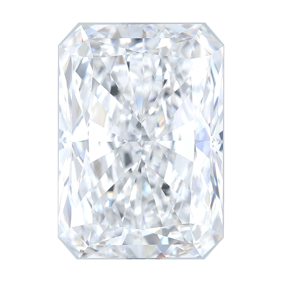 6.05 ct radiant lab-grown diamond, D color, VVS2 clarity, IGI certified, still from its 360° video