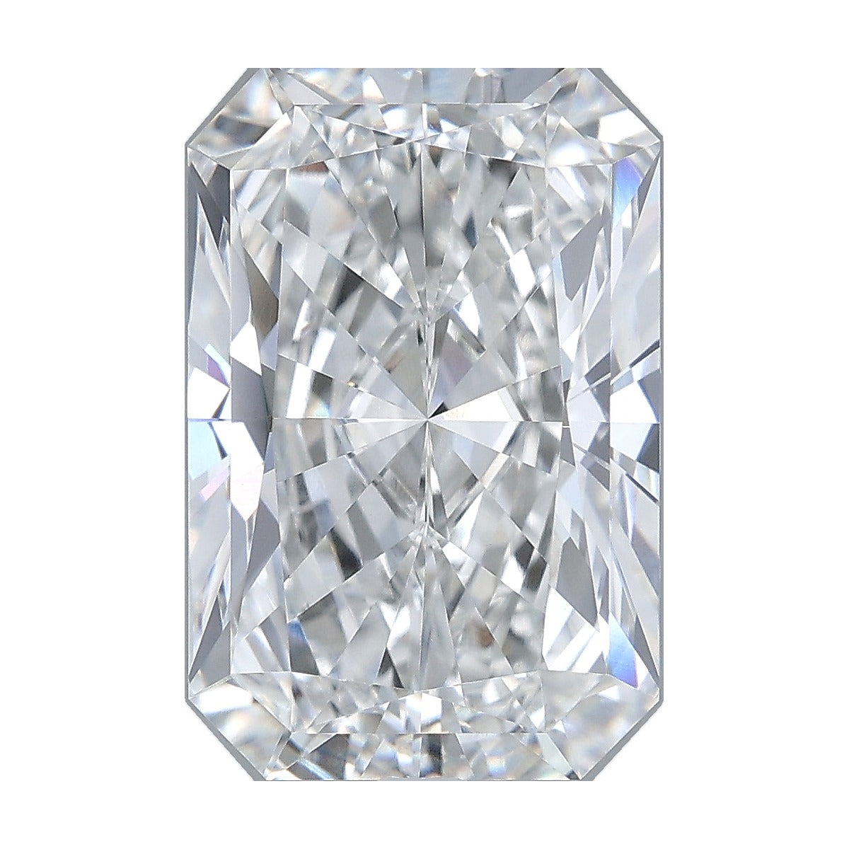 6.05 ct radiant lab-grown diamond, F color, VVS2 clarity, IGI certified, still from its 360° video