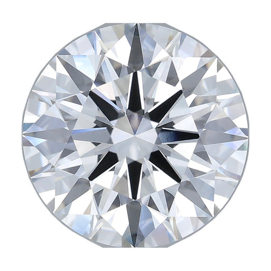 6.05 ct round lab-grown diamond, F color, VVS2 clarity, IGI certified, still from its 360° video