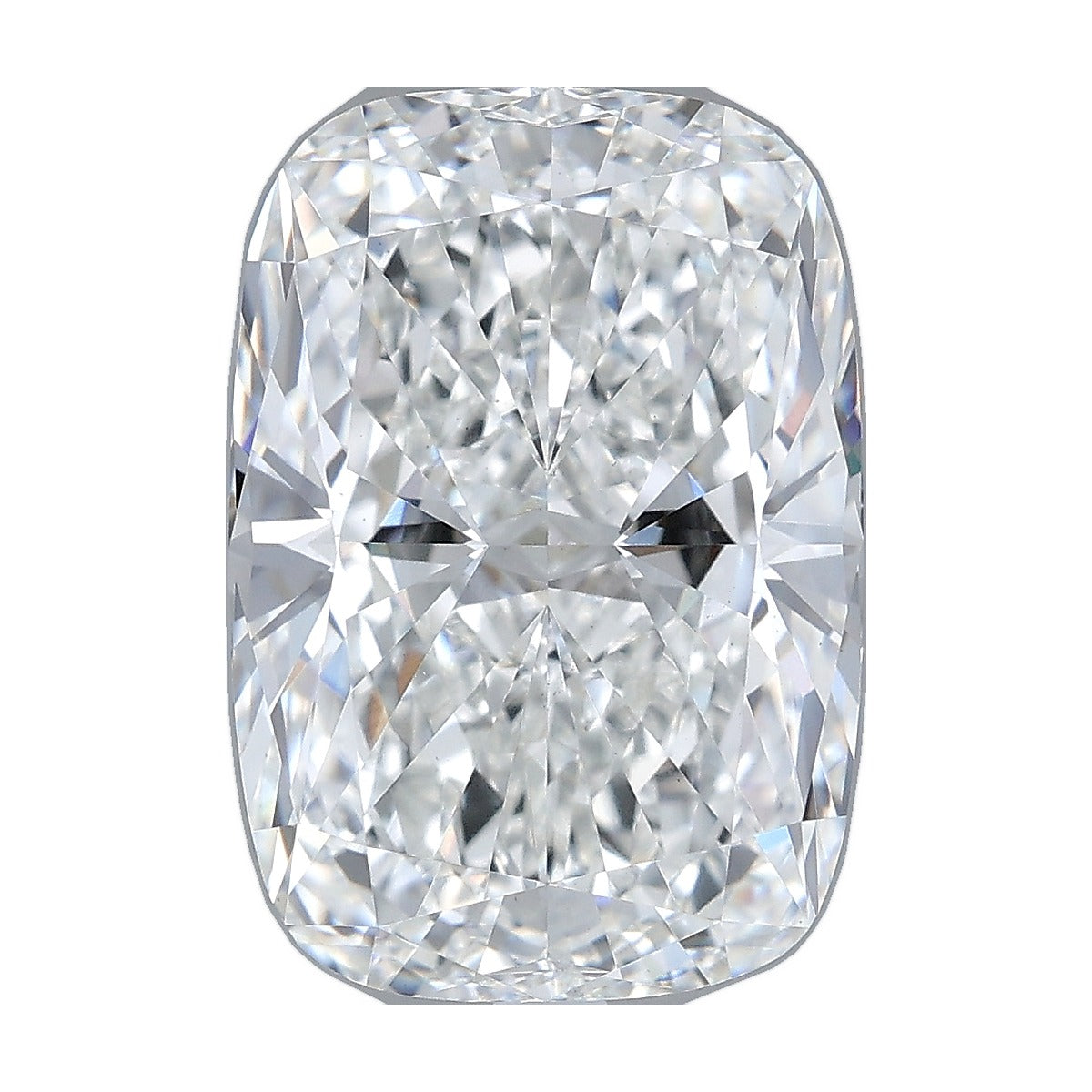 6.06 ct elongated cushion lab-grown diamond, F color, VS1 clarity, IGI certified, still from its 360° video