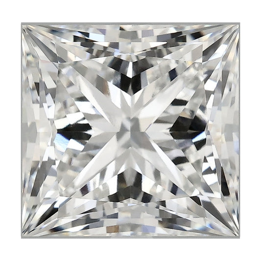 6.06 ct princess lab-grown diamond, F color, VVS1 clarity, IGI certified, still from its 360° video