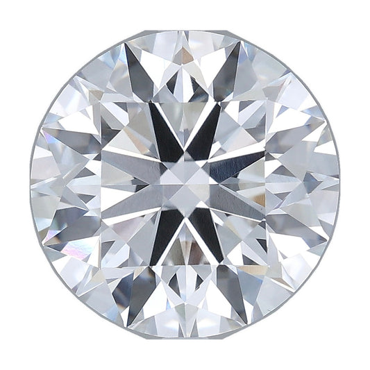 6.06 ct round lab-grown diamond, D color, VVS2 clarity, IGI certified, still from its 360° video