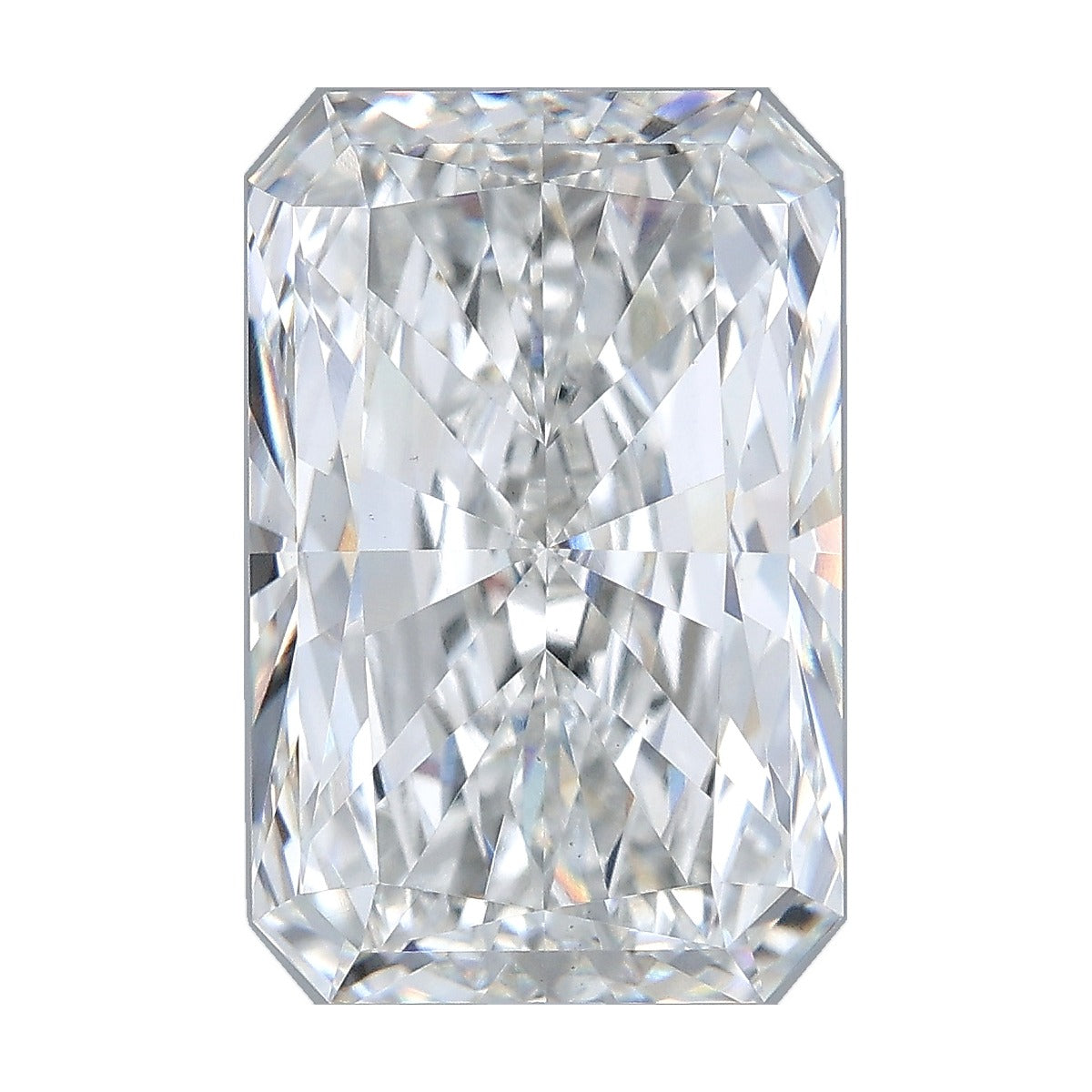 6.07 ct radiant lab-grown diamond, F color, VS1 clarity, IGI certified, still from its 360° video
