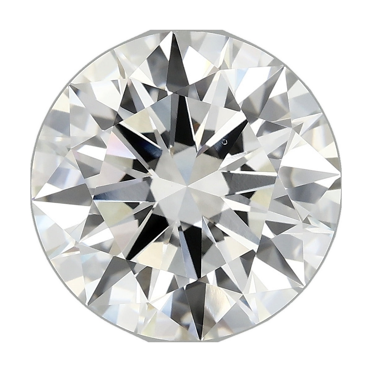 6.07 ct round lab-grown diamond, F color, VS1 clarity, IGI certified, still from its 360° video