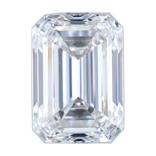 6.13 ct emerald lab-grown diamond, D color, VVS2 clarity, GIA certified, still from its 360° video