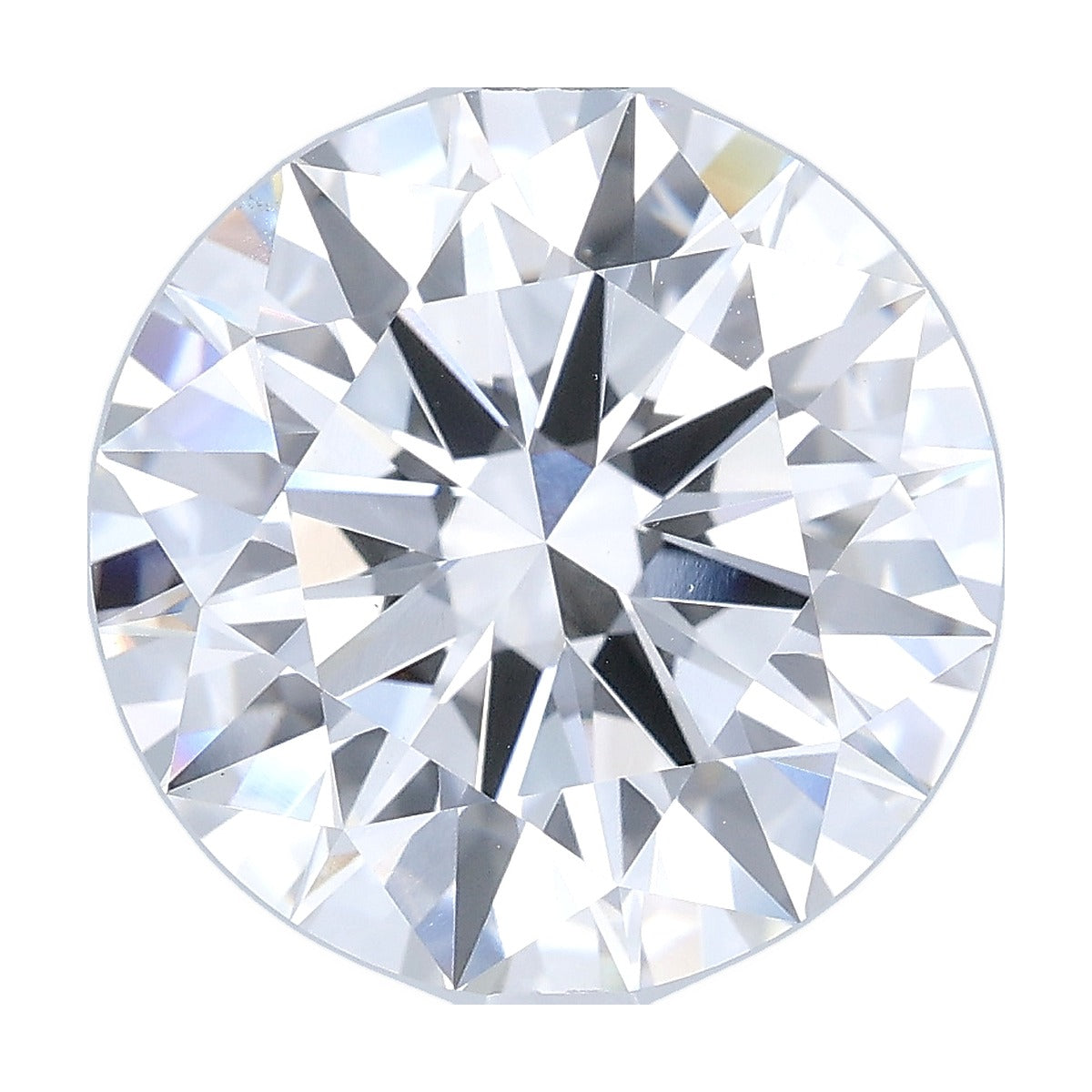 6.13 ct round lab-grown diamond, E color, VS1 clarity, IGI certified, still from its 360° video
