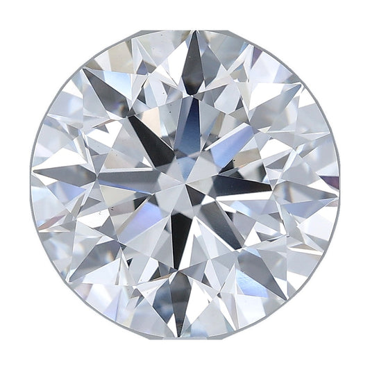 6.51 ct round lab-grown diamond, E color, VS1 clarity, IGI certified, still from its 360° video