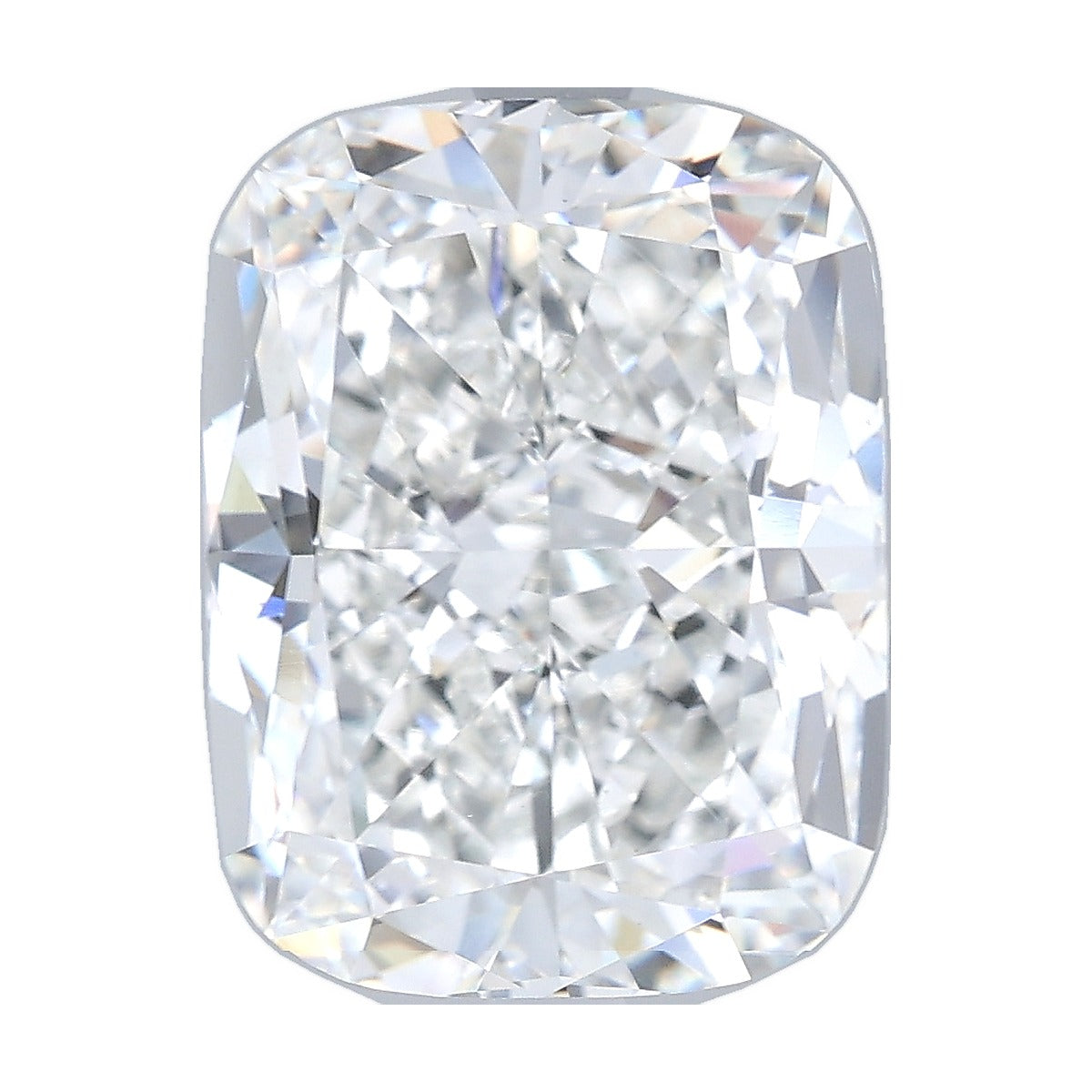 6.52 ct elongated cushion lab-grown diamond, F color, VS1 clarity, IGI certified, still from its 360° video