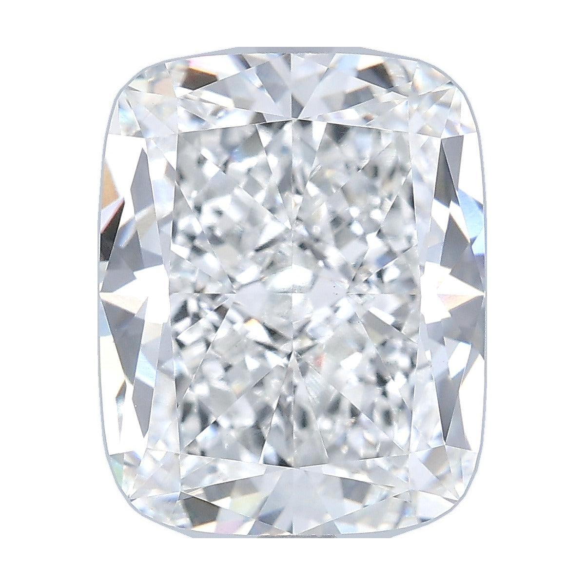 6.52 ct elongated cushion lab-grown diamond, F color, VS1 clarity, IGI certified, still from its 360° video