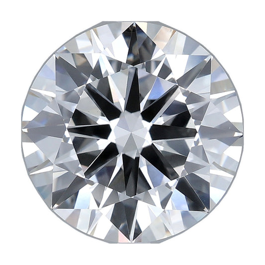 6.52 ct round lab-grown diamond, F color, VS1 clarity, IGI certified, still from its 360° video