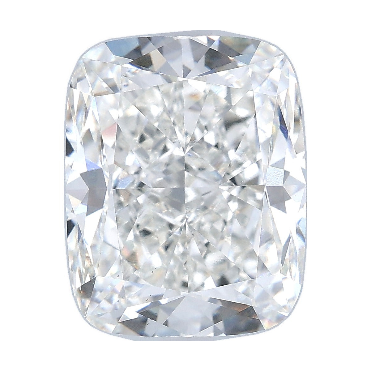 6.54 ct elongated cushion lab-grown diamond, F color, VS2 clarity, IGI certified, still from its 360° video