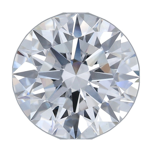 6.54 ct round lab-grown diamond, E color, VS1 clarity, IGI certified, still from its 360° video