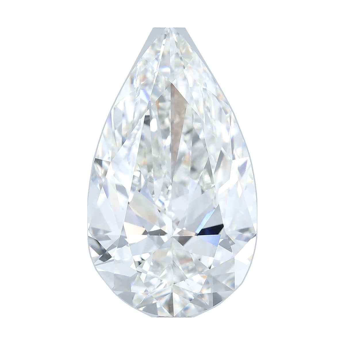 6.55 ct pear lab-grown diamond, F color, VVS2 clarity, IGI certified, still from its 360° video