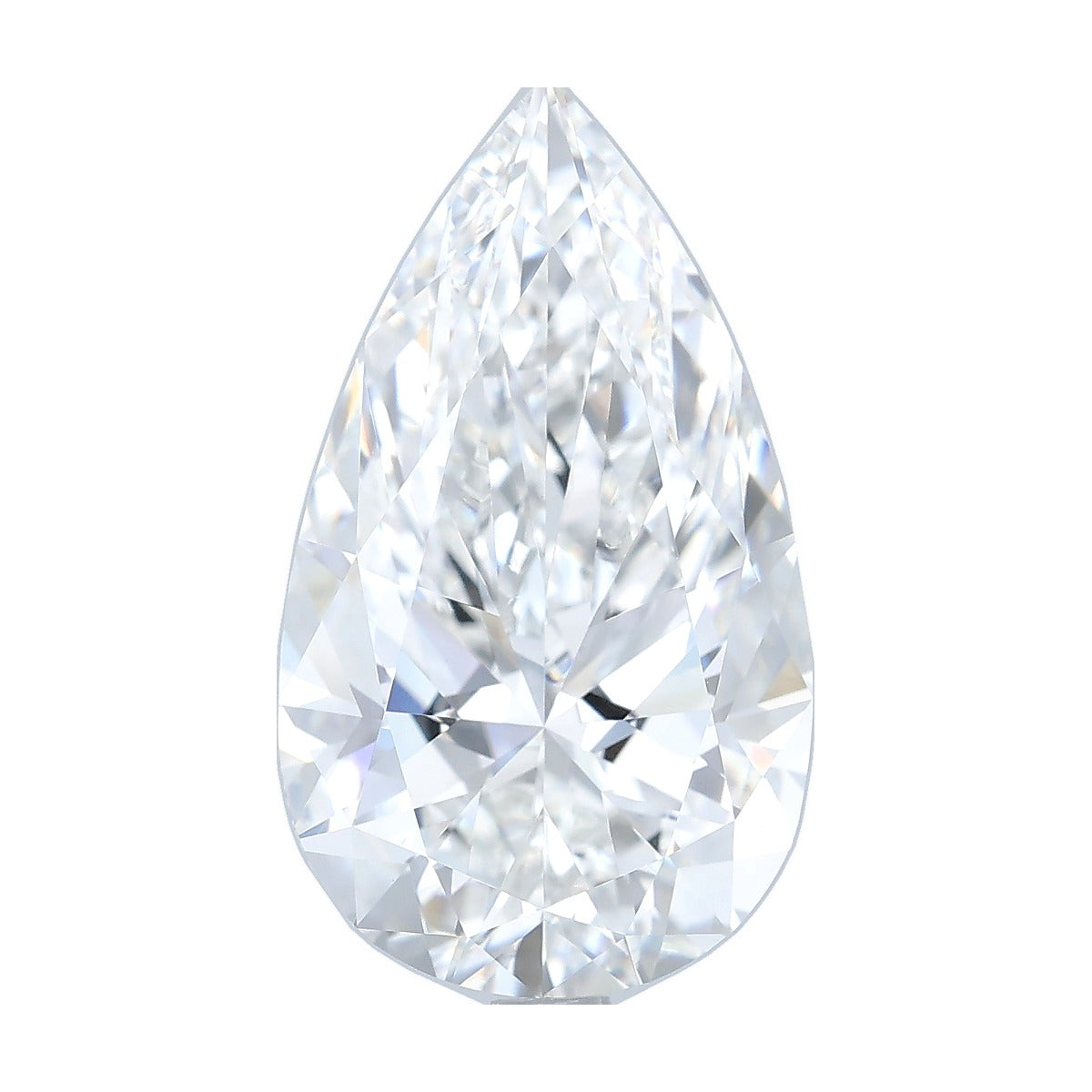 6.56 ct pear lab-grown diamond, F color, VVS2 clarity, IGI certified, still from its 360° video