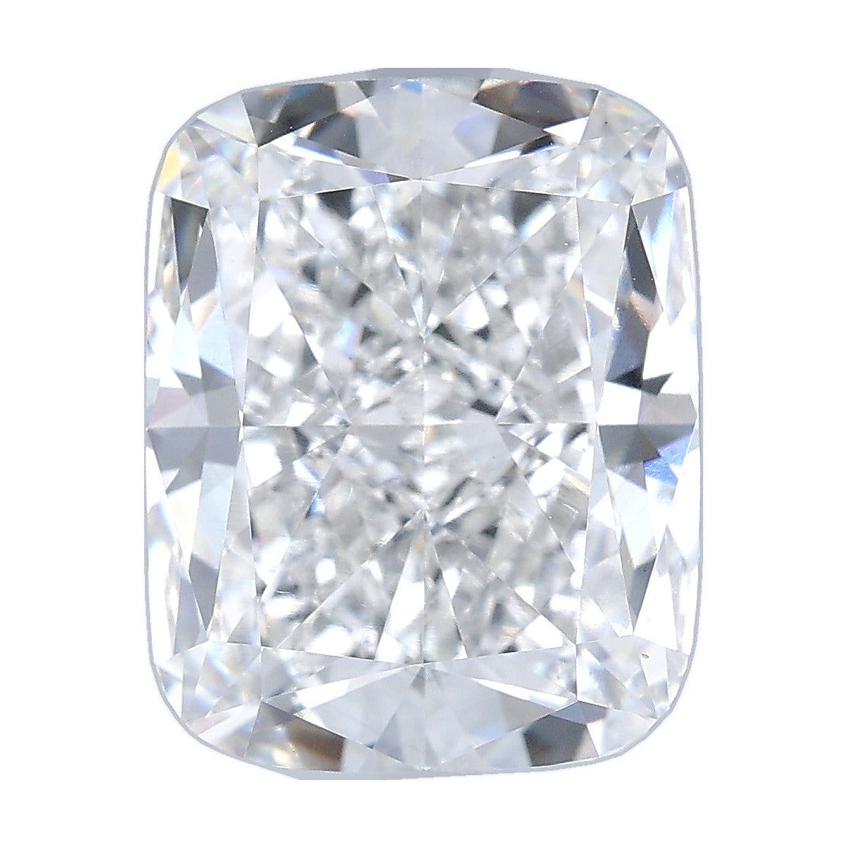 6.58 ct elongated cushion lab-grown diamond, F color, VS1 clarity, IGI certified, still from its 360° video
