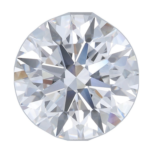 6.58 ct round lab-grown diamond, E color, VS1 clarity, GIA certified, still from its 360° video
