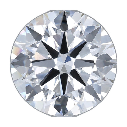 7.01 ct round lab-grown diamond, D color, VVS2 clarity, IGI certified, still from its 360° video