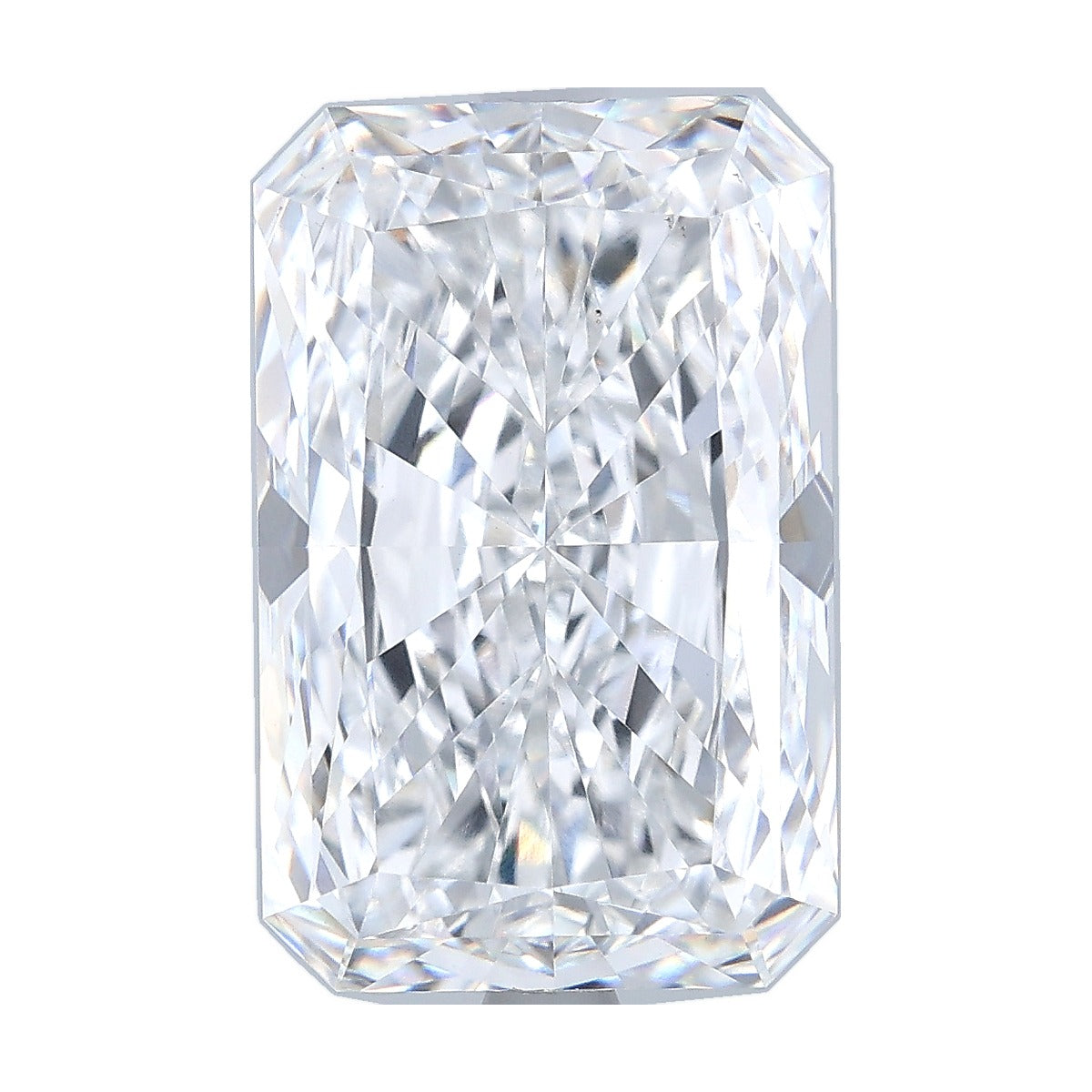 7.02 ct radiant lab-grown diamond, D color, VS1 clarity, IGI certified, still from its 360° video