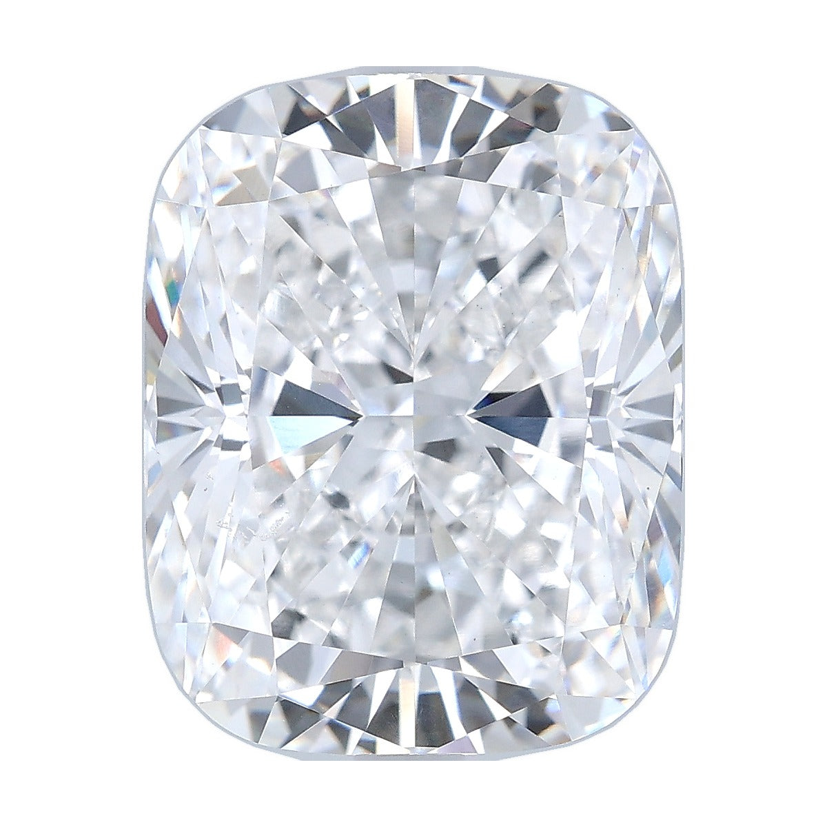 7.03 ct elongated cushion lab-grown diamond, F color, VS1 clarity, IGI certified, still from its 360° video