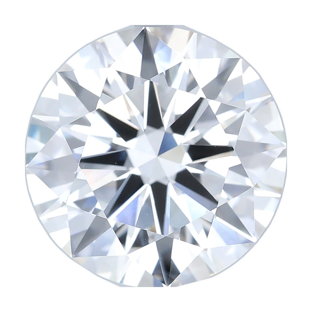 7.05 ct round lab-grown diamond, F color, VVS2 clarity, IGI certified, still from its 360° video