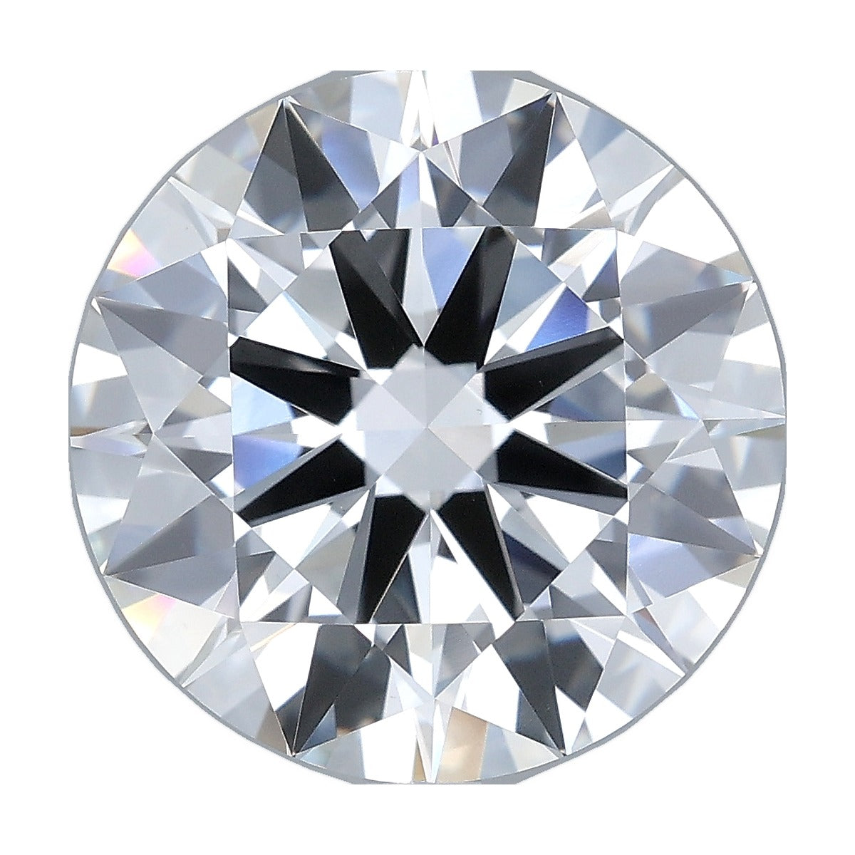 7.06 ct round lab-grown diamond, F color, VS1 clarity, IGI certified, still from its 360° video
