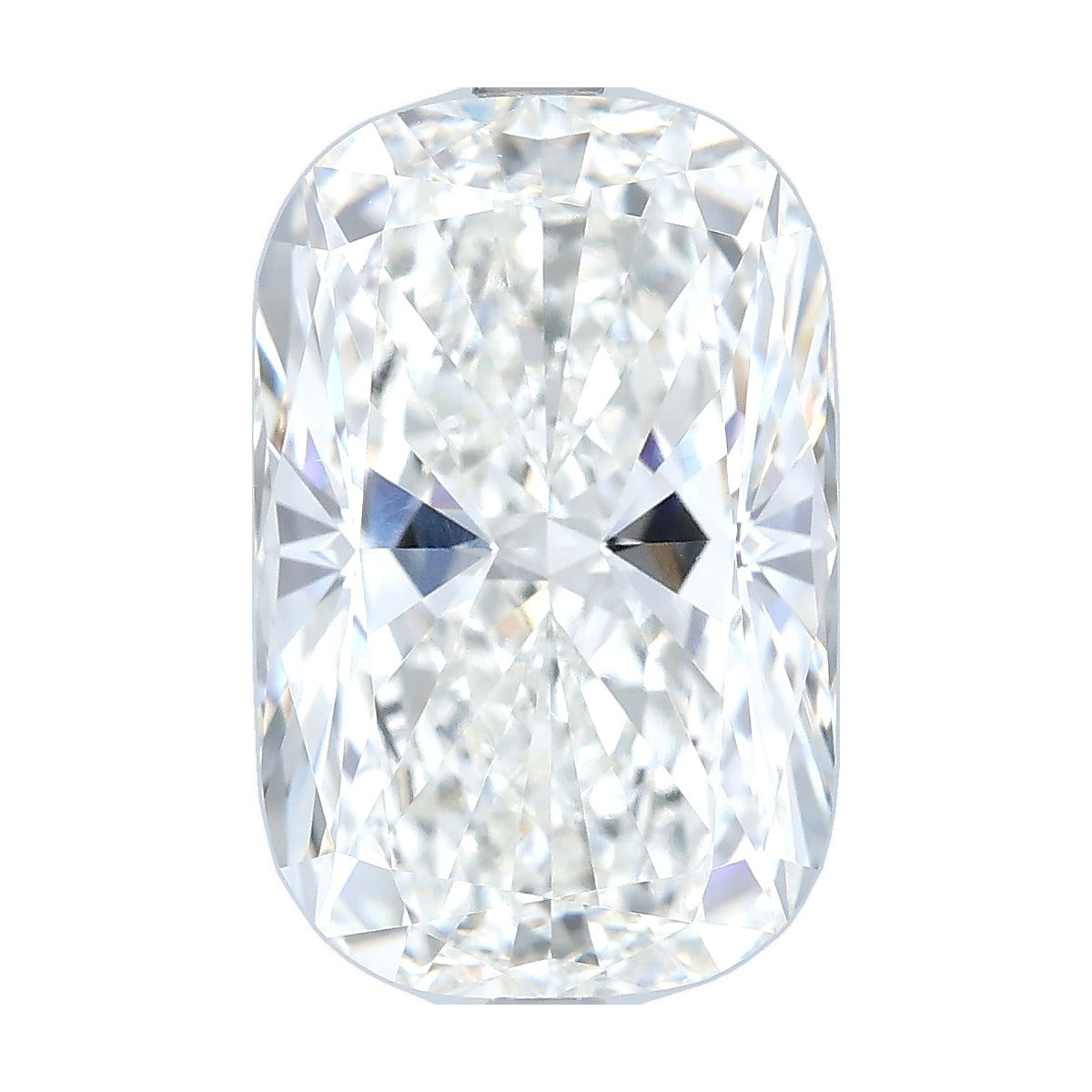 7.08 ct elongated cushion lab-grown diamond, G color, VVS2 clarity, IGI certified, still from its 360° video