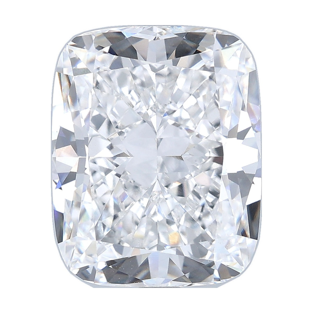 7.10 ct elongated cushion lab-grown diamond, D color, VVS2 clarity, IGI certified, still from its 360° video
