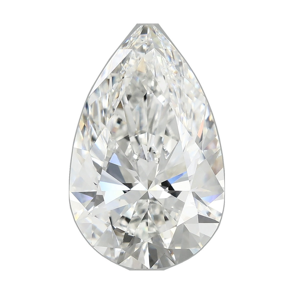 7.11 ct pear lab-grown diamond, E color, VS1 clarity, IGI certified, still from its 360° video
