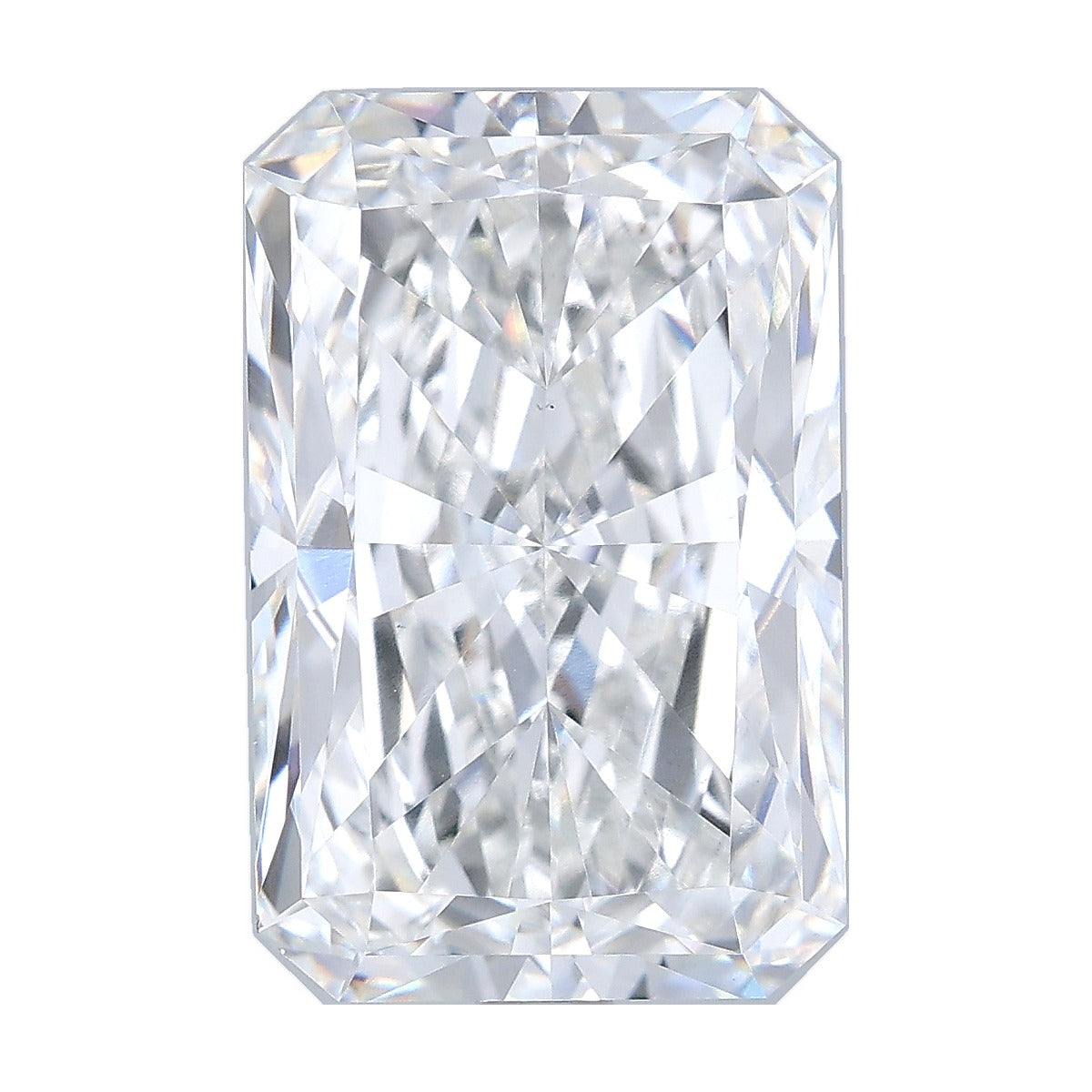 7.13 ct radiant lab-grown diamond, F color, VS1 clarity, IGI certified, still from its 360° video