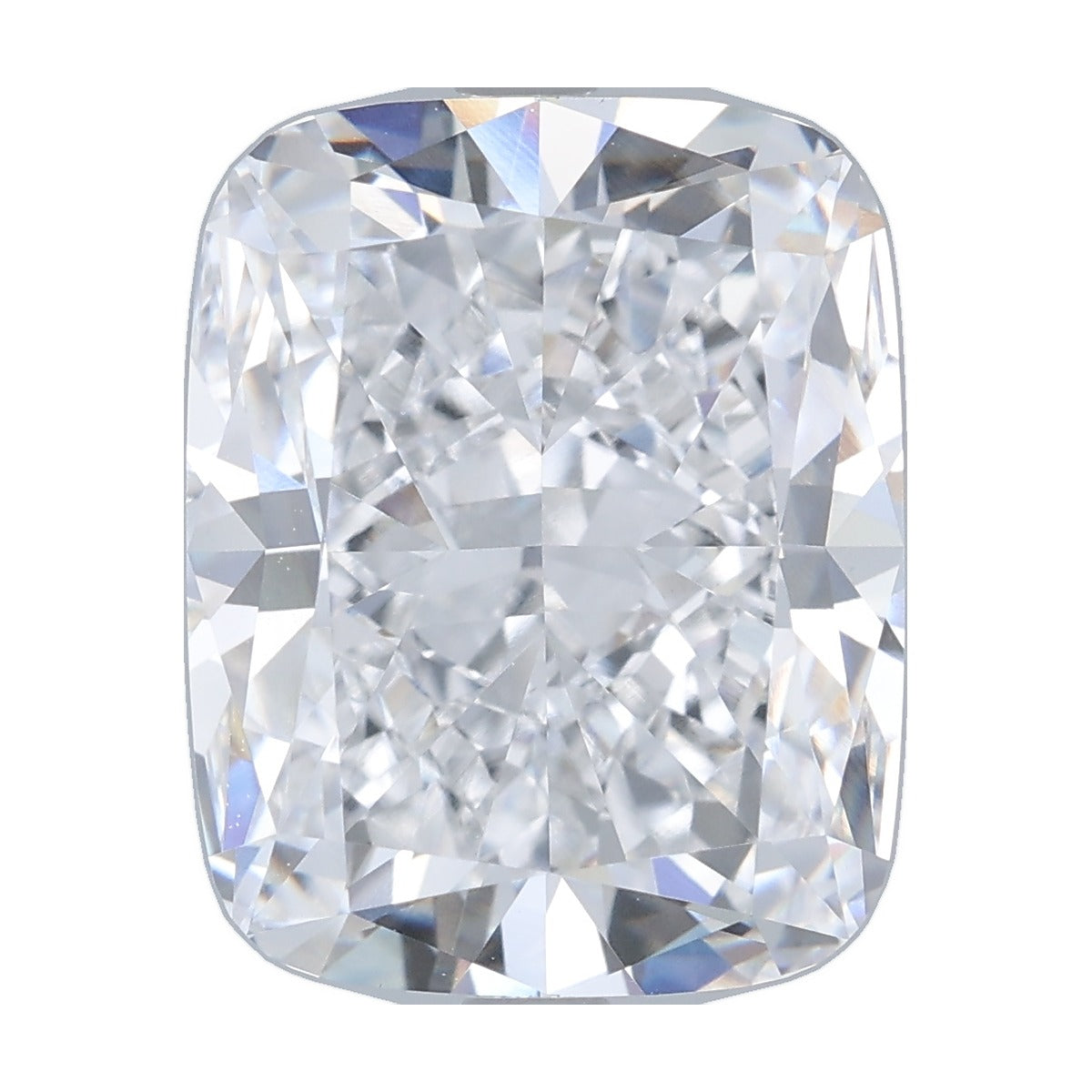 7.57 ct elongated cushion lab-grown diamond, D color, VVS2 clarity, IGI certified, still from its 360° video