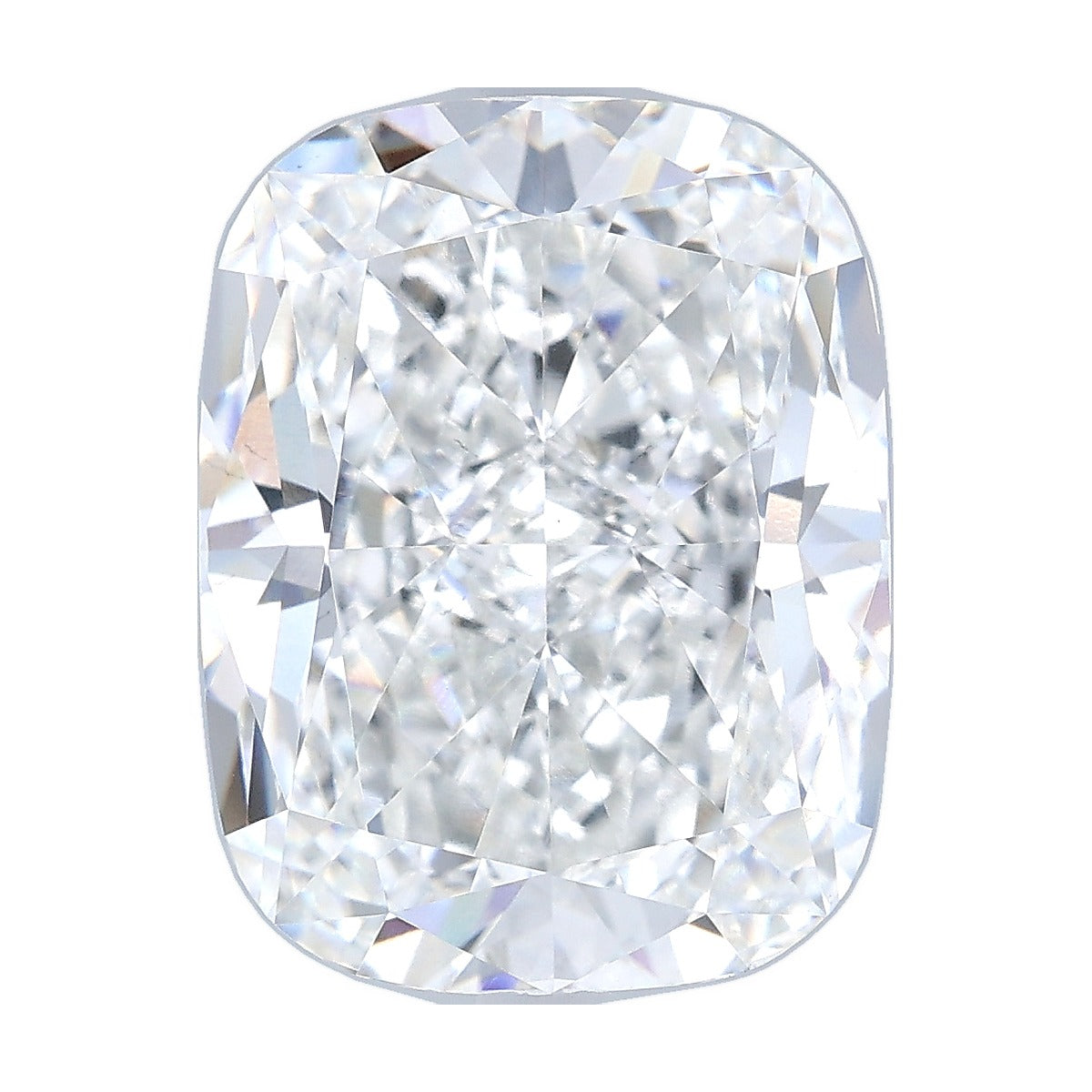 7.81 ct elongated cushion lab-grown diamond, F color, VS2 clarity, IGI certified, still from its 360° video