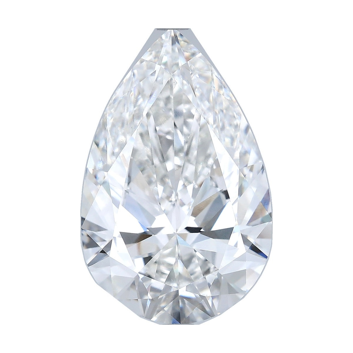 8.02 ct pear lab-grown diamond, F color, VVS2 clarity, IGI certified, still from its 360° video