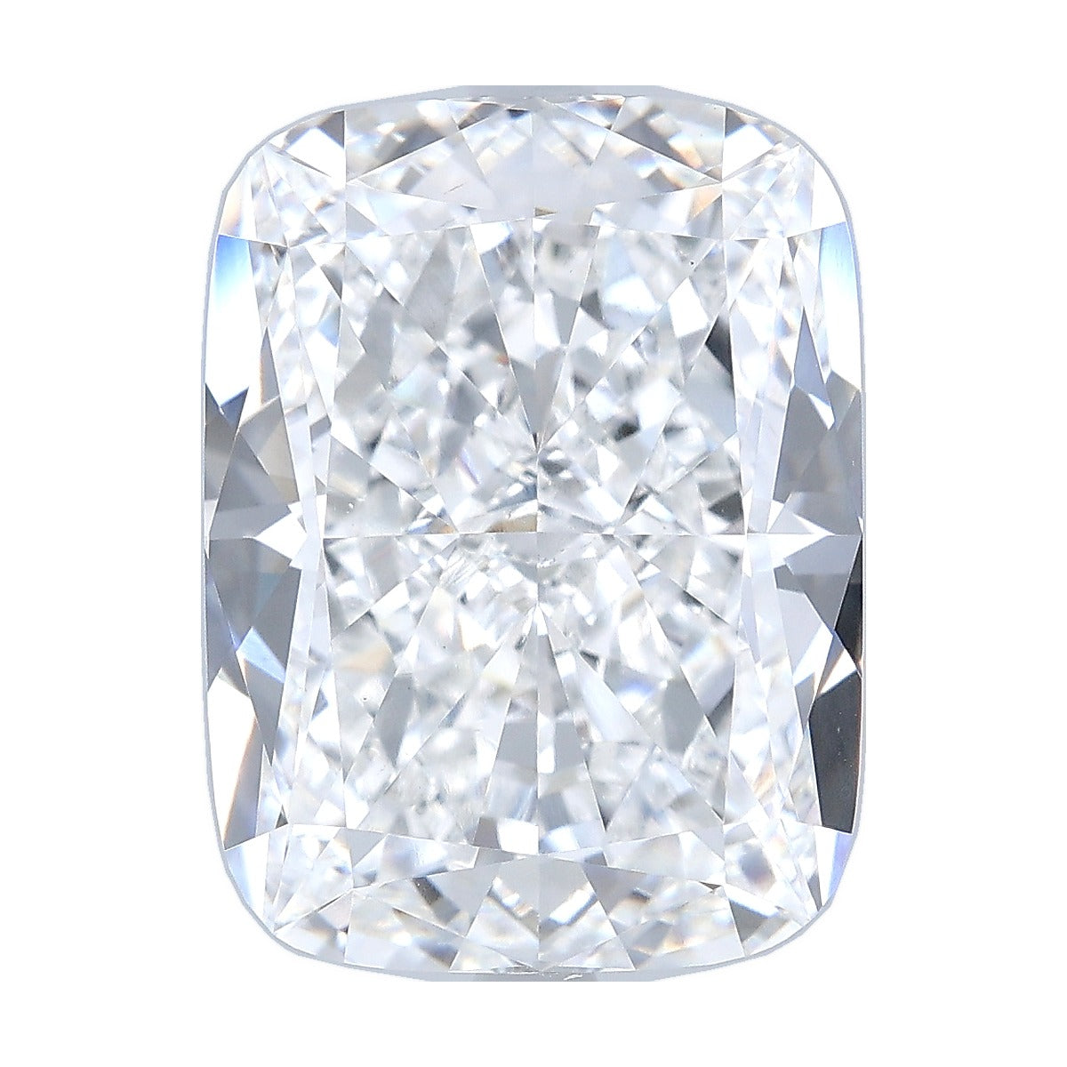 8.03 ct elongated cushion lab-grown diamond, E color, VS1 clarity, IGI certified, still from its 360° video