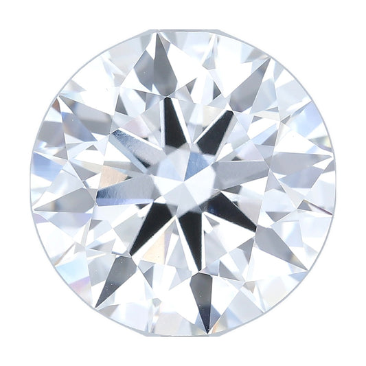8.06 ct round lab-grown diamond, E color, VVS2 clarity, IGI certified, still from its 360° video