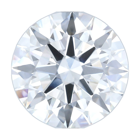 8.06 ct round lab-grown diamond, F color, VS1 clarity, IGI certified, still from its 360° video