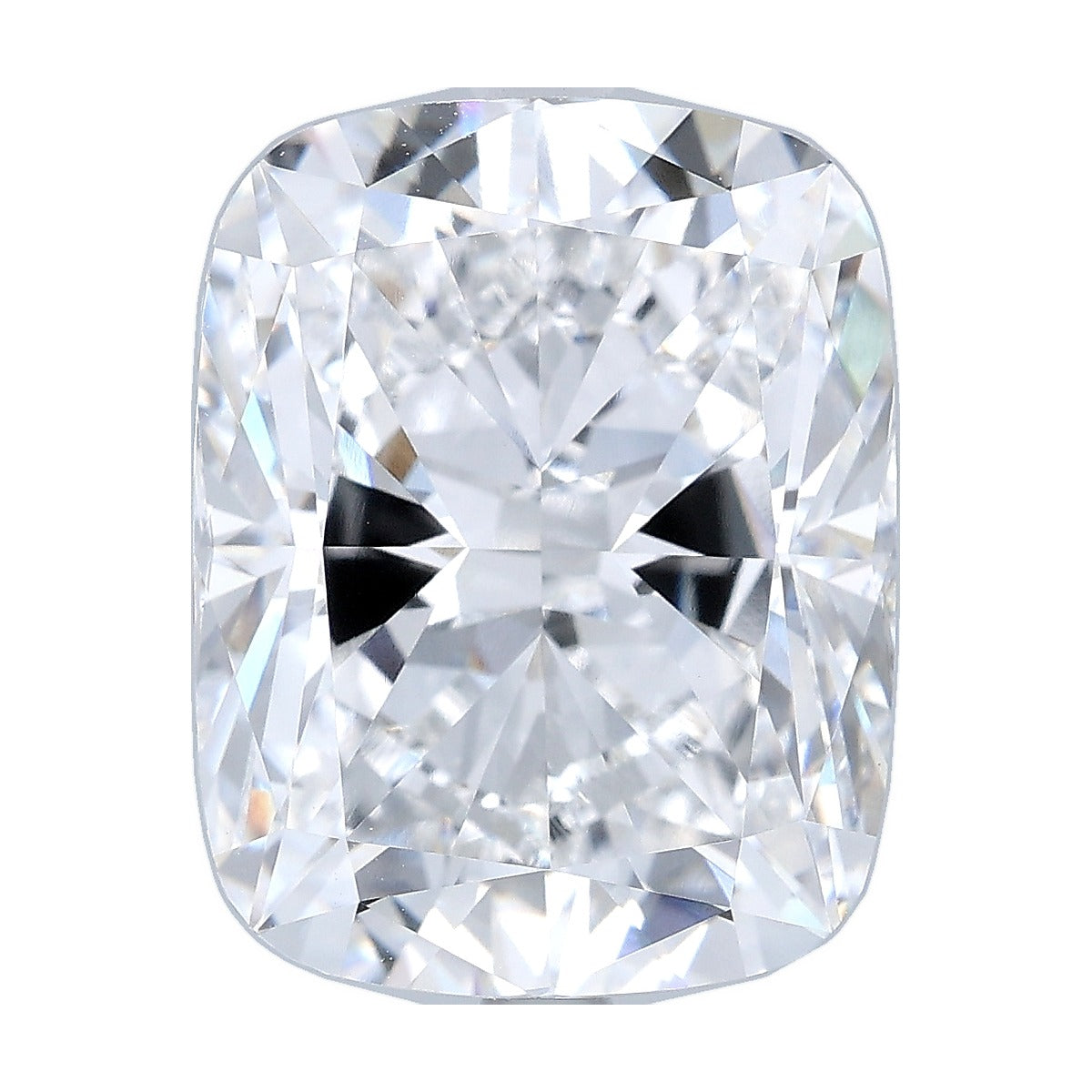8.07 ct elongated cushion lab-grown diamond, E color, VVS2 clarity, IGI certified, still from its 360° video