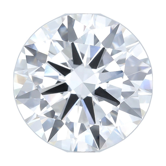 8.10 ct round lab-grown diamond, E color, VVS2 clarity, IGI certified, still from its 360° video