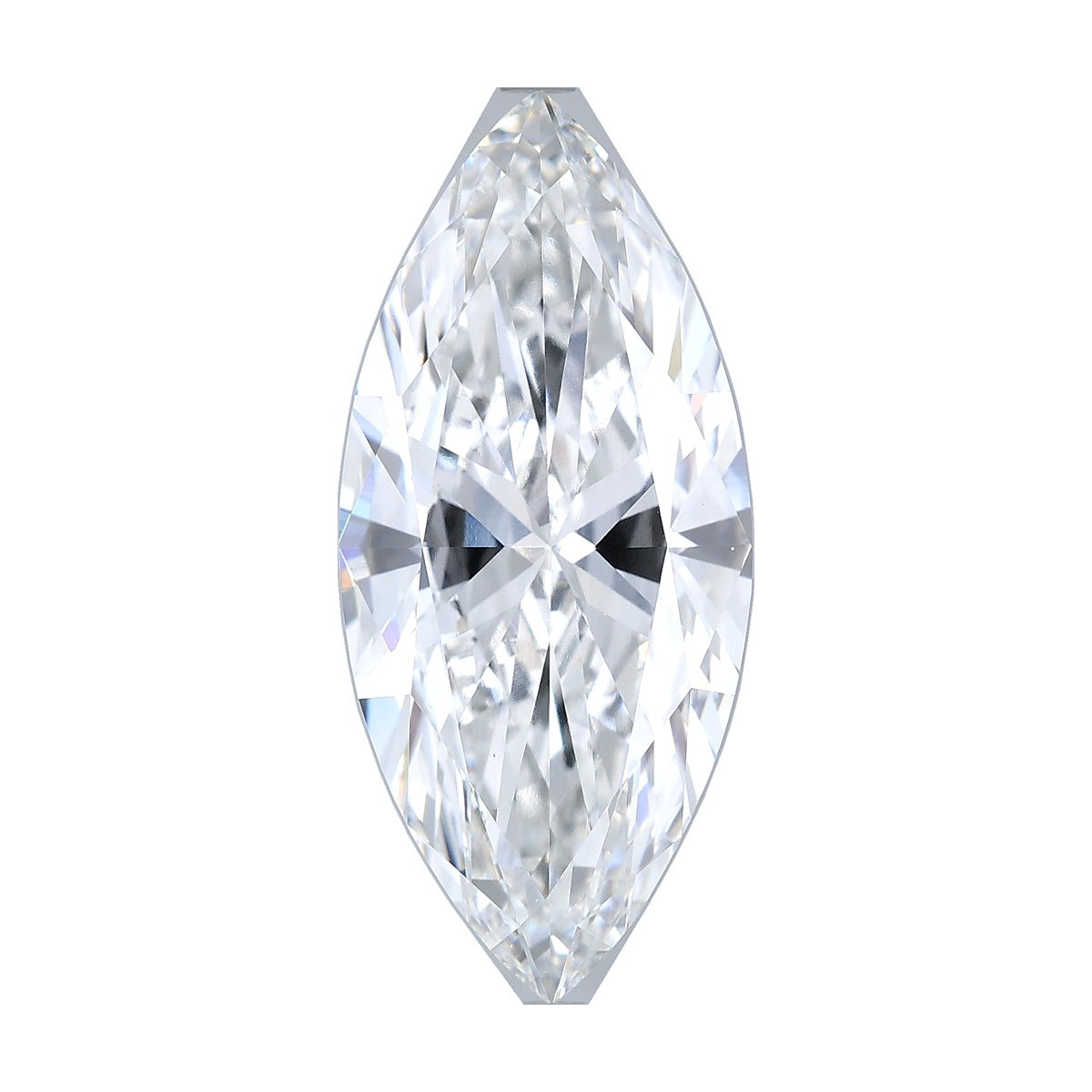 8.53 ct marquise lab-grown diamond, F color, VVS2 clarity, IGI certified, still from its 360° video
