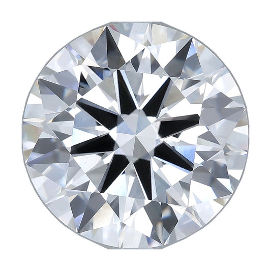 8.53 ct round lab-grown diamond, F color, VS1 clarity, IGI certified, still from its 360° video